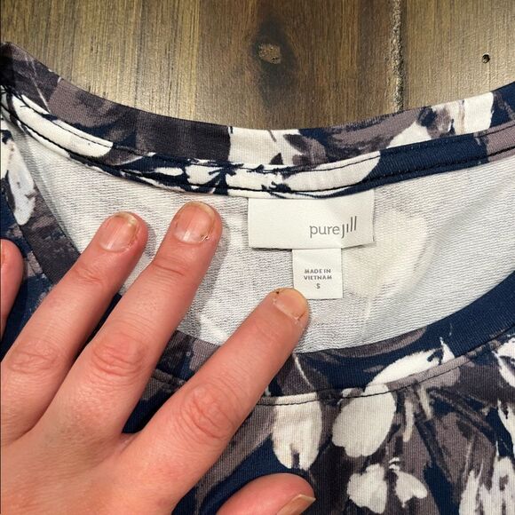 J. Jill Pure Jill Harmony Crew Neck Tunic Blouse - Picture 6 of 10